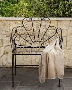 Cadeira De Jardim Em Metal Preto Liguria