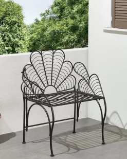 Cadeira De Jardim Em Metal Preto Liguria