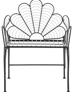 Cadeira De Jardim Em Metal Preto Liguria