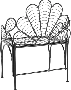 Cadeira De Jardim Em Metal Preto Liguria