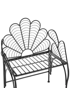 Cadeira De Jardim Em Metal Preto Liguria