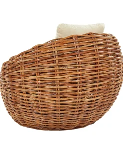 Cadeira De Jardim Em Rattan Natural Lerici