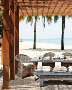 Cadeira De Jardim Em Rattan Cor Natural Susua