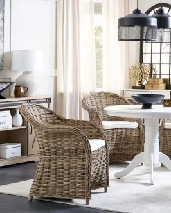 Cadeira De Jardim Em Rattan Cor Natural Susua