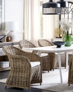 Cadeira De Jardim Em Rattan Cor Natural Susua