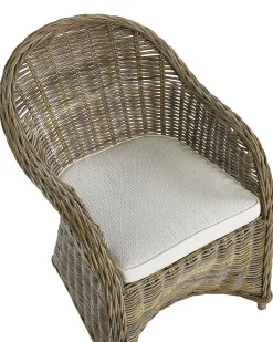 Cadeira De Jardim Em Rattan Cor Natural Susua