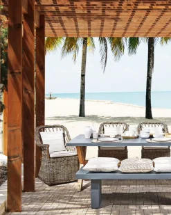 Cadeira De Jardim Em Rattan Cor Natural Maros