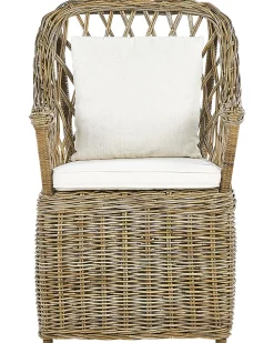 Cadeira De Jardim Em Rattan Cor Natural Maros