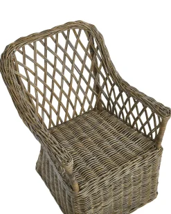 Cadeira De Jardim Em Rattan Cor Natural Maros