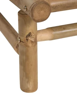 Cadeira Em Bambu Claro E Taupe Todi