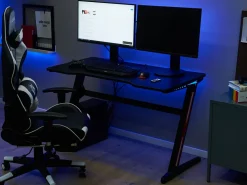 Cadeira Gaming Em Pele Sintetica Branca E Preta Victory