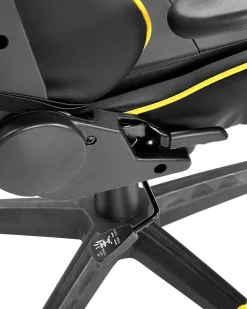 Cadeira Gaming Em Pele Sintetica Amarela E Preta Victory