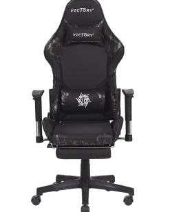 Cadeira Gaming Em Pele Sintetica Camuflada E Preta Victory