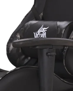 Cadeira Gaming Em Pele Sintetica Camuflada E Preta Victory