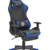 Cadeira Gaming Em Pele Sintetica Azul E Preta Victory