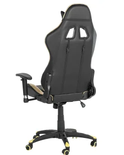 Cadeira Gaming Preta E Dourada Knight