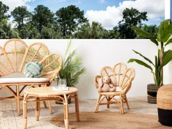 Cadeira Pavao Em Rattan De Cor Natural 70 Cm Florentine Ii
