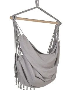 Cadeira Suspensa Em Algodao Cinzento Claro Bonea