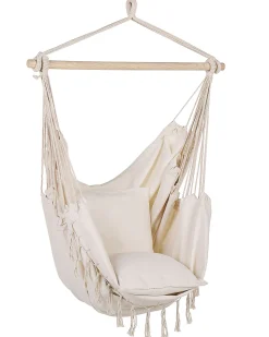 Cadeira Suspensa Em Algodao Creme Bonea