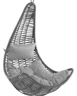 Cadeira Suspensa Em Rattan Preto Atri Ii