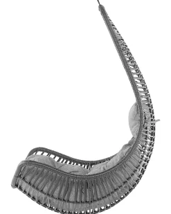 Cadeira Suspensa Em Rattan Preto Atri Ii