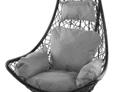 Cadeira Suspensa Em Rattan Preto Atri Ii