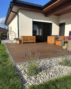 Caixa De Arrumação Para Jardim Em Madeira Castanha Clara 130 X 64 Cm Riviera