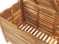 Caixa De Arrumação Para Jardim Em Madeira Castanha Clara 130 X 64 Cm Riviera