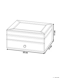 Caixa De Joias Prateada Kofi