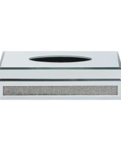 Caixa Espelhada Para Lencos Prateada Charly