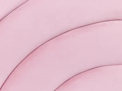 Cama De Solteiro Com Arrumação Em Veludo Rosa 90 X 200 Cm Anet