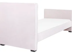 Cama De Solteiro Em Veludo Rosa 90 X 200 Cm Teenie