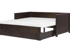 Cama Dupla Com Arrumação Em Madeira Castanha Escura 90/180 X 200 Cm Cahors
