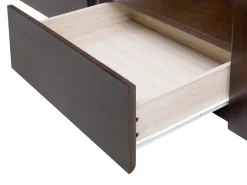 Cama Dupla Com Arrumação Em Madeira Castanha Escura 90/180 X 200 Cm Cahors