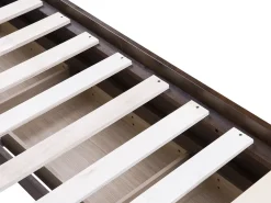 Cama Dupla Com Arrumação Em Madeira Castanha Escura 90/180 X 200 Cm Cahors