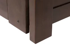 Cama Dupla Com Arrumação Em Madeira Castanha Escura 90/180 X 200 Cm Cahors