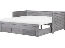 Cama Dupla Com Arrumação Em Madeira Cinzenta 90/180 X 200 Cm Cahors