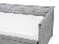 Cama Dupla Com Arrumação Em Madeira Cinzenta 90/180 X 200 Cm Cahors