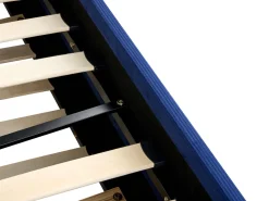 Cama Dupla Em Bombazine Azul Marinho 90 X 200 Cm Mimizan