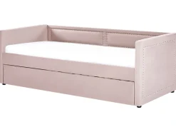 Cama Dupla Em Bombazine Rosa Salmao 90 X 200 Cm Mimizan