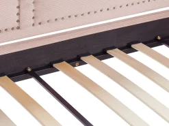 Cama Dupla Em Bombazine Rosa Salmao 90 X 200 Cm Mimizan