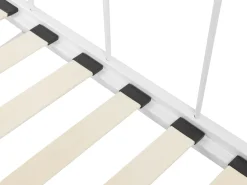 Cama Dupla Em Metal Branco 80/160 X 200 Cm Tulle