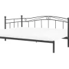 Cama Dupla Em Metal Preto 80/160 X 200 Cm Tulle