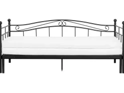 Cama Dupla Em Metal Preto 90/180 X 200 Cm Tulle