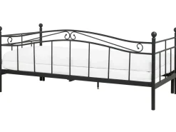 Cama Dupla Em Metal Preto 90/180 X 200 Cm Tulle