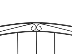 Cama Dupla Em Metal Preto 90/180 X 200 Cm Tulle