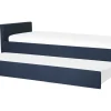 Cama Dupla Em Tecido Azul Marinho 80 X 200 Cm Marmande