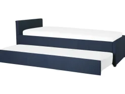 Cama Dupla Em Tecido Azul Marinho 80 X 200 Cm Marmande