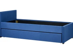 Cama Dupla Em Tecido Azul Marinho 90 X 200 Cm Marmande