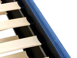 Cama Dupla Em Tecido Azul Marinho 90 X 200 Cm Marmande